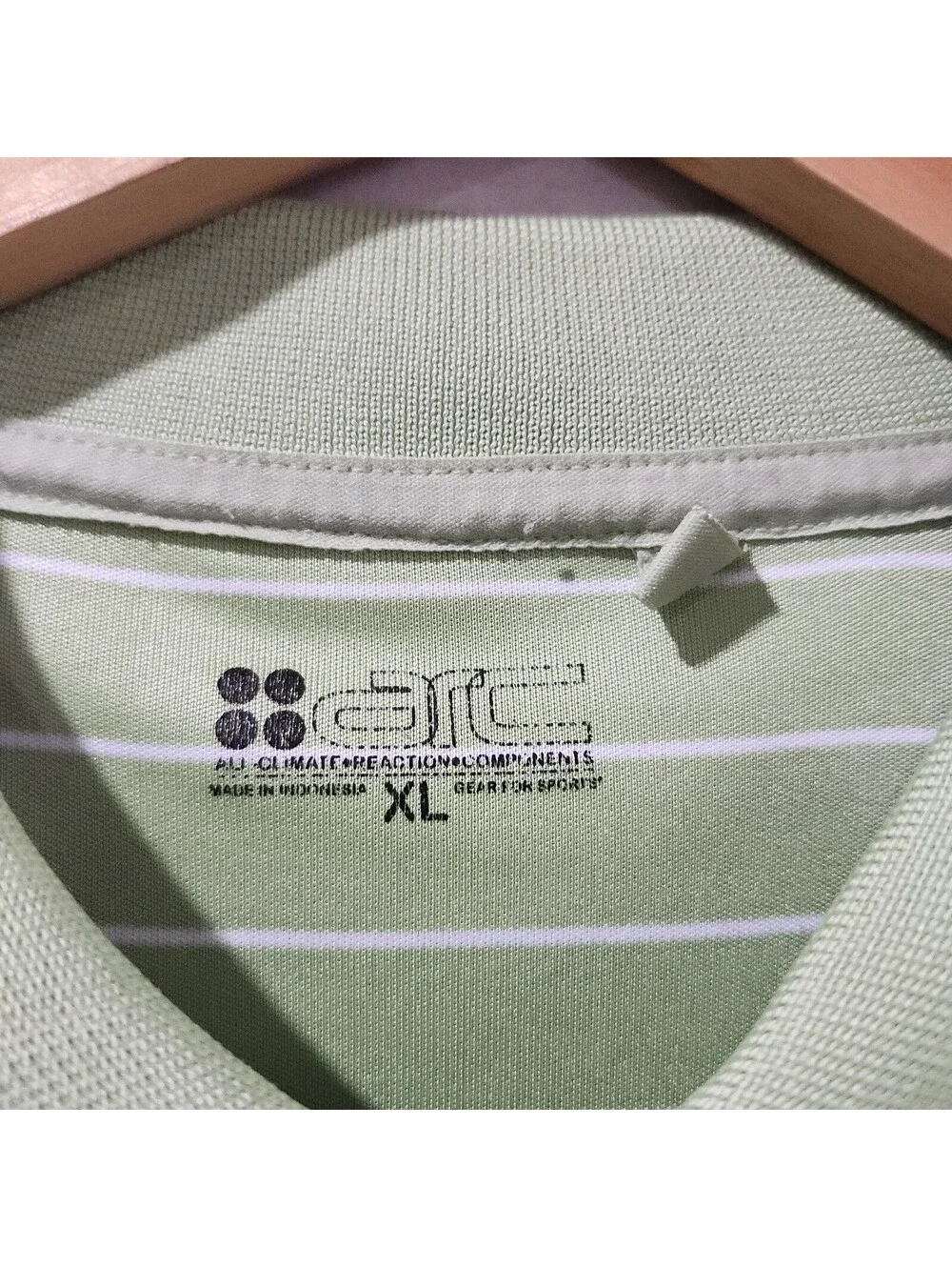 Hilton Head Harbour Town Golf Stretch Performance Polo Striped Preppy Mens XL